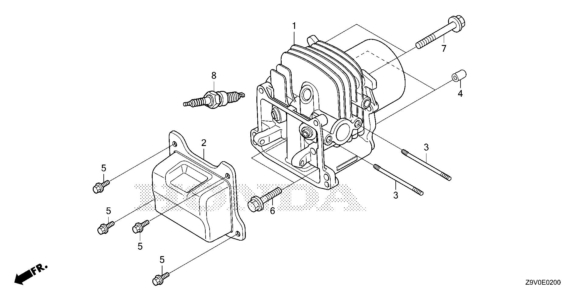 Parts for Engines GCV GCV200 GCV200LA G5B GJAVA-1000001-9999999